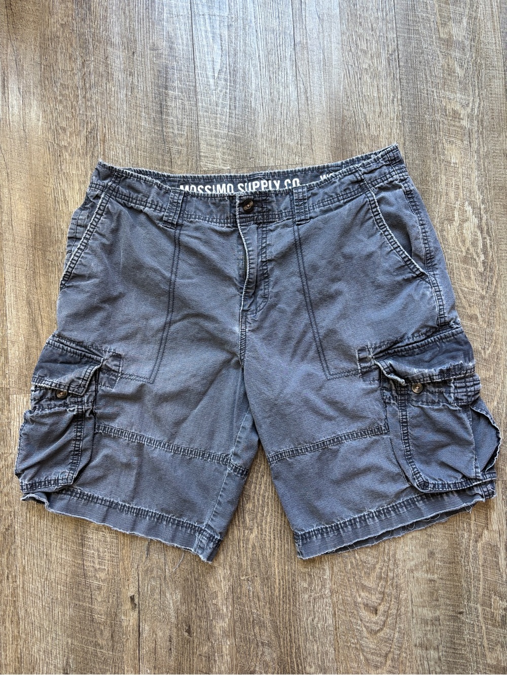 Mossimo Supply Co. Men’s Washed Blue Cargo Shorts